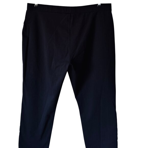 Susan Graver Weekend Size XL Pull On Pant Black Cotton Blend Stretch Comfort - Picture 5 of 16
